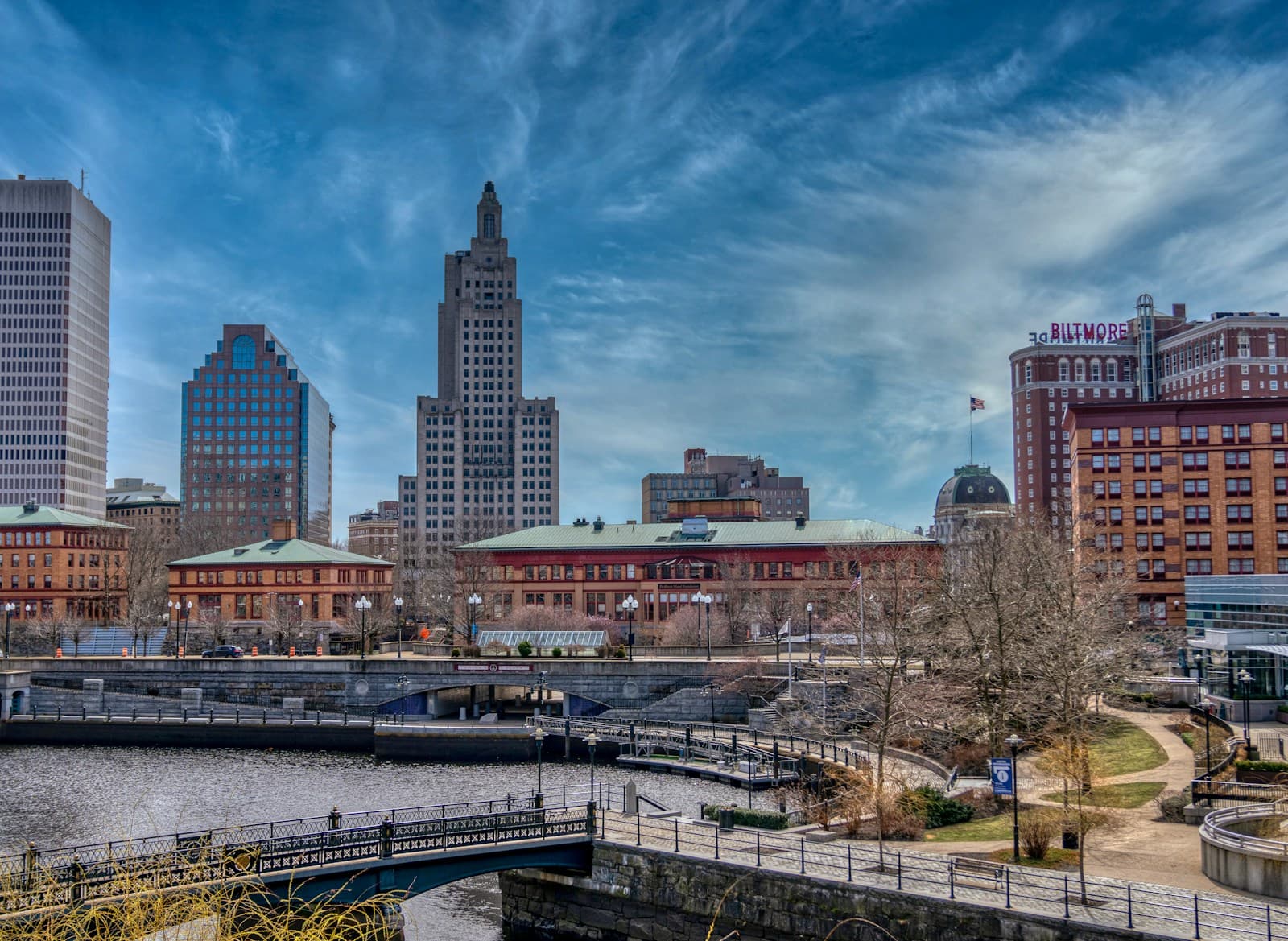 Rhode Island cityscape and street view